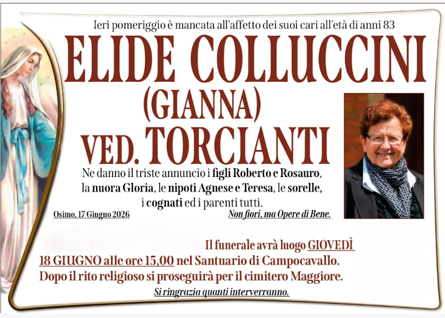 Elide COLLUCCINI (Bianca), vedova TORCIANTI