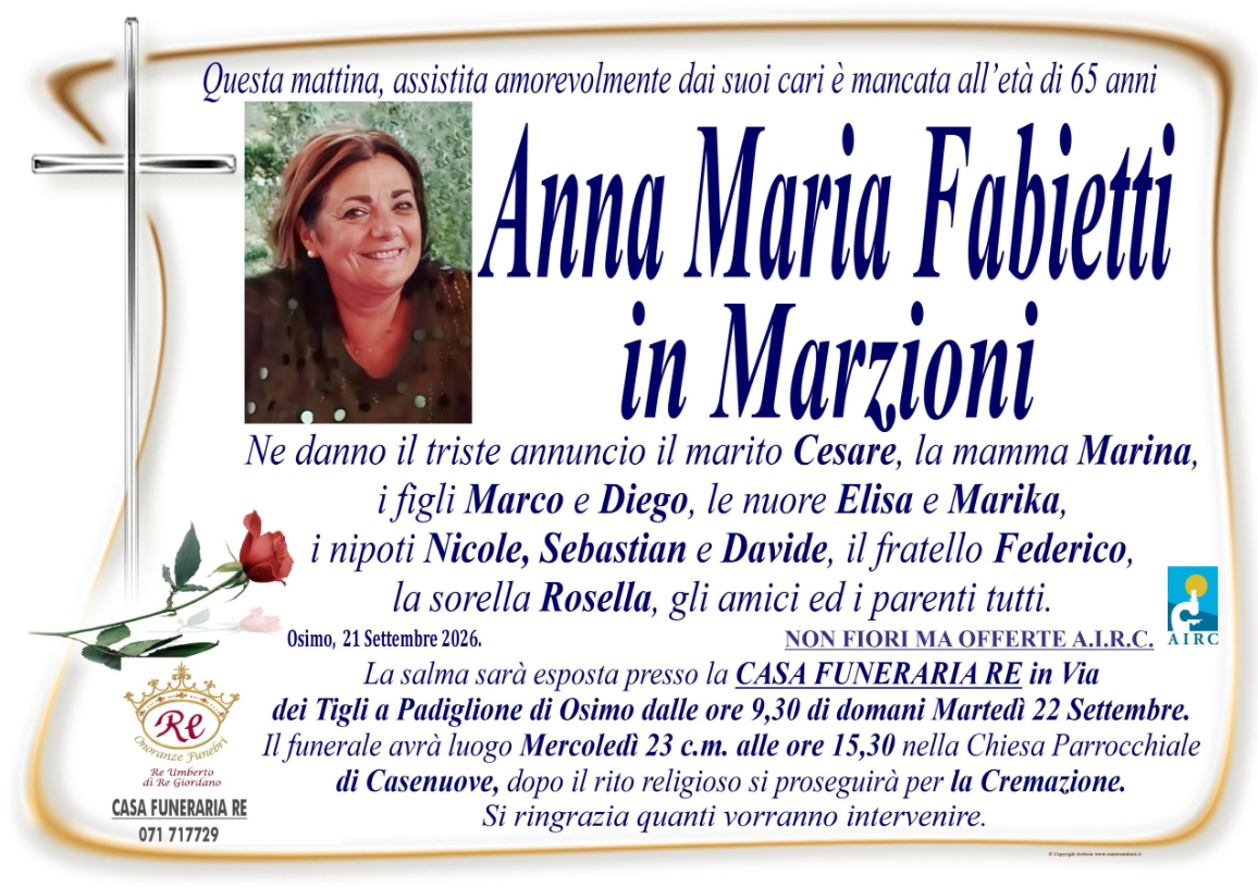 Anna Maria FABIETTI in MARZIONI