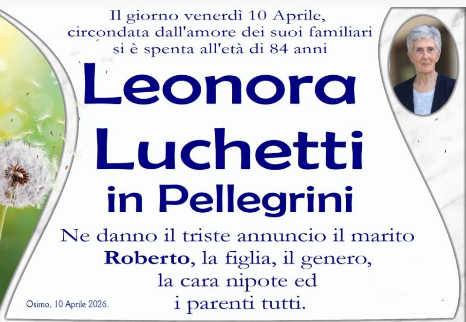 Leonora LUCHETTI, in PELLEGRINI