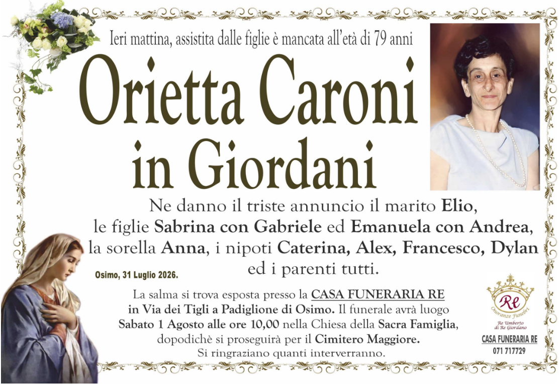 Orietta CARONI in GIORDANI
