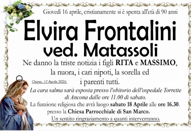 Elvira FRONTALINI, vedova MATASSOLI