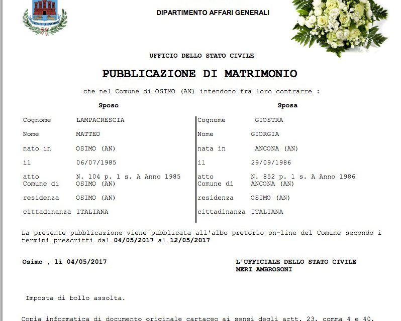 <span>Sposi-Osimo-Lampacrescia-Giostra</span>